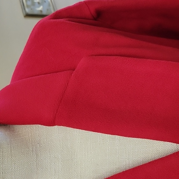 Grace Karin red double breast pea coat long winter oversize trench coat L New… - Picture 7 of 14